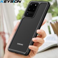 KEYSION Fashion Clear Shockproof Case for Samsung Galaxy S20 S20 Ultra 5G Transparent Silicone Phone back Cover for Samsung S20