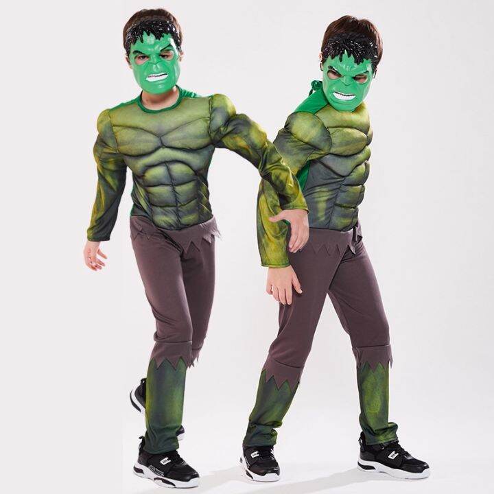 Marvel Avengers The Incredible Hulk Costume for Boys Kids Cosplay