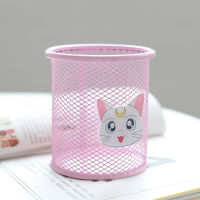 Girls Heart Cute Pen Holder Creative Korean Student Multi-Function Office Stationery Desktop Finishing Makeup Storage Box