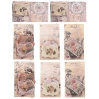 480Pcs Vintage Postage Stamp Stickers, Aesthetic Botanical Deco Paper Sticker for Scrapbooking, Journaling, Planners