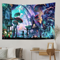 Mystery World elves เห็ดรูปแบบ Tapestry แขวนผนังตกแต่ง Boho Art Home Wall Decor tapestries ห้องนอนเสื่อโยคะ