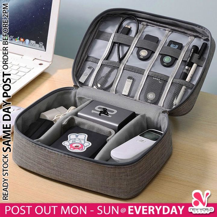 Portable Electronics Travel Organizer Digital Storage bag USB