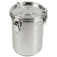 Stainless Steel Airtight Canister High Quality Metal Food Storage Container with Lid Sealed Keep Flour Sugar Coffee Tea Fresh