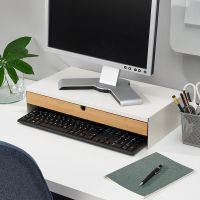 Monitor stand with drawer size 47x26x10 cm.