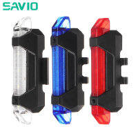 SAVIO ไฟติดจักรยานชาร์จผ่าน USB ได้,ไฟแฟลชเตือนไฟติดท้ายรถจักรยานกันน้ำได้