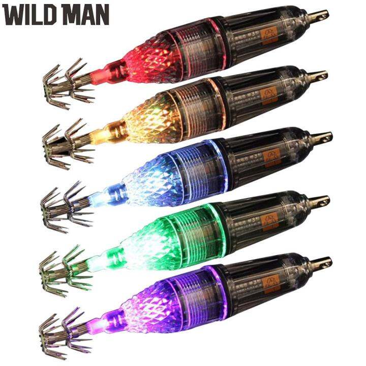 LED Squid Lure Lamp Fishing Squid Octopus Umbrella Hook Attracting