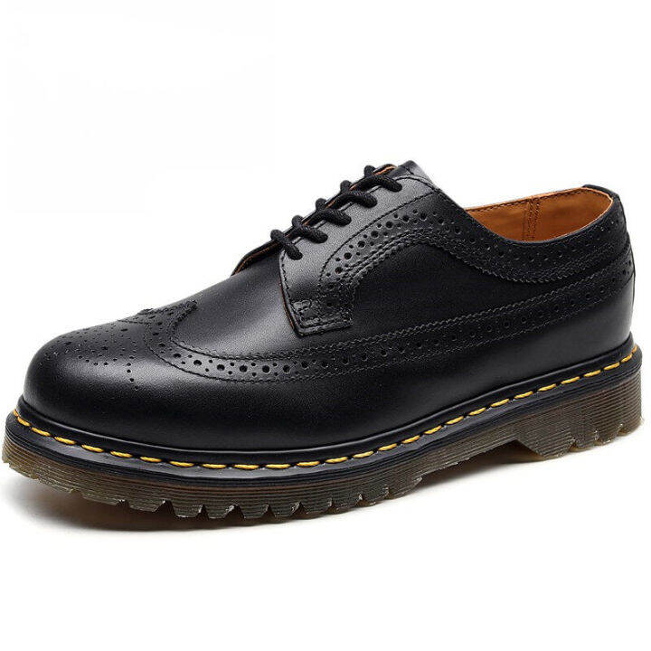 Men's England Dr.Martens Martin Shoes Leather Tooling Shoes