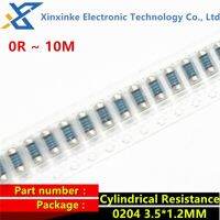 50PCS SMD Cylindrical Resistance 0204 0R 10M 2K 4.7K 10K 100K 150K 220K 820K Ohm 1R 1.5R 2R 10R 15R 47R 100R 330R Metal Film