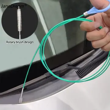 Flexible Long Wire Brush Sunroof Drain Cleaning Tool for Car and Fridge  150cm