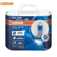 J14 H4 OSRAM 12V 60/55W 5000K 62193CBA สีฟ้าเย็นซีนอนสีขาวล่วงหน้าไฟหน้ารถหลอดไฟฮาโลเจน Hi/Lo Beam 50% แสงมากขึ้น (2ชิ้น)