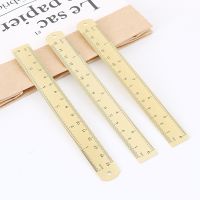 【YP】 15cm Straight Ruler for School Office Stationery Metal Painting Tools Chancery Measuring