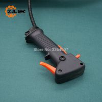 【100%-New】 Trimmer Throttle Handle Switch สำหรับ26cc 33cc 43cc 52cc เครื่องตัดแปรง Gx35 Grass Trimmer ขวาควบคุม Handle