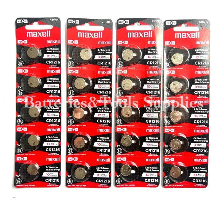 Maxell Original CR1216 3V Lithium Button Coin Cell Battery | Lazada PH