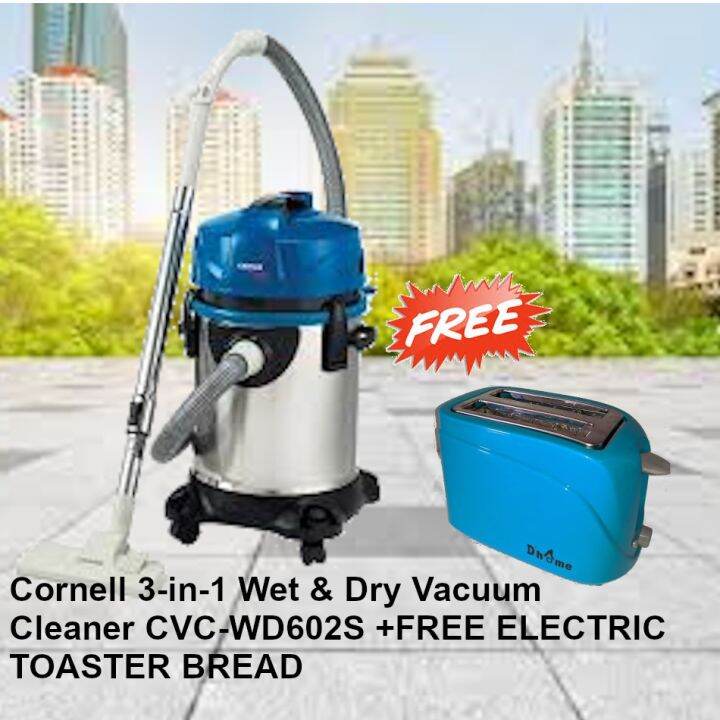 Cornell 3in1 Wet & Dry Vacuum Cleaner CVCWD602S Lazada
