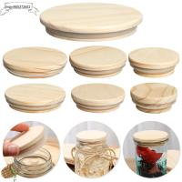 JINGYI985372602 ขนาดต่างๆ องค์การครัว ฝาปิดผนึกขวด Mason Jar Lid ที่เก็บกระป๋อง ผ้าคลุมปากกว้าง ฝาไม้