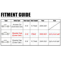 X Autohaux รถกระบะรถบรรทุกรถสำหรับ Toyota Tacoma Double Access Cab 2005- Sun UV Rain หิมะฝุ่นลมกันน้ำครอบคลุม