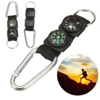 Camping Outdoor Tools Compasses Keychain Metal Climbing Thermometer Compass Accessories