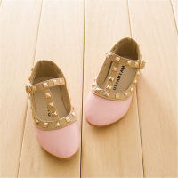 2021 girls sandals fashion casual girls leather shoes baby princess shoes dancing flats infant fashion flats girls rivet shoes