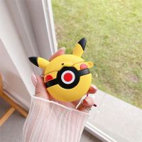 Pikachu Elf Ball เหมาะสำหรับแอปเปิ้ล 3 หูฟังรุ่น 12 รุ่น Pro3 เคสซิลิโคนป้องกัน