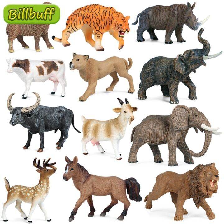 zzooi-simulation-animals-model-sheep-rhino-cow-elephant-deer-tiger-action-figures-plastic-figurines-educational-toys-for-children-gift