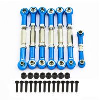 【Best-Selling】 lightlamp 7PCS ปรับอลูมิเนียม Turnbuckles Camber Link Rod Ends ชุดสำหรับ1/10 Traxxas Slash 4X4 / 2WD ระยะสั้นอะไหล่อัพเกรด