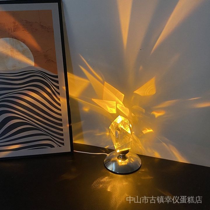 ins-new-influencer-light-shadow-k9-crystal-diamond-table-lamp-bedroom-bedside-luxury-atmosphere-night-rgbw-colorful-remote-control-usb-socket