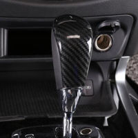 Carbon Fiber Car Styling Car gear shift lever knob handle cover Cover Trim For Nissan Navara NP300 2017 2018 2019 accessories