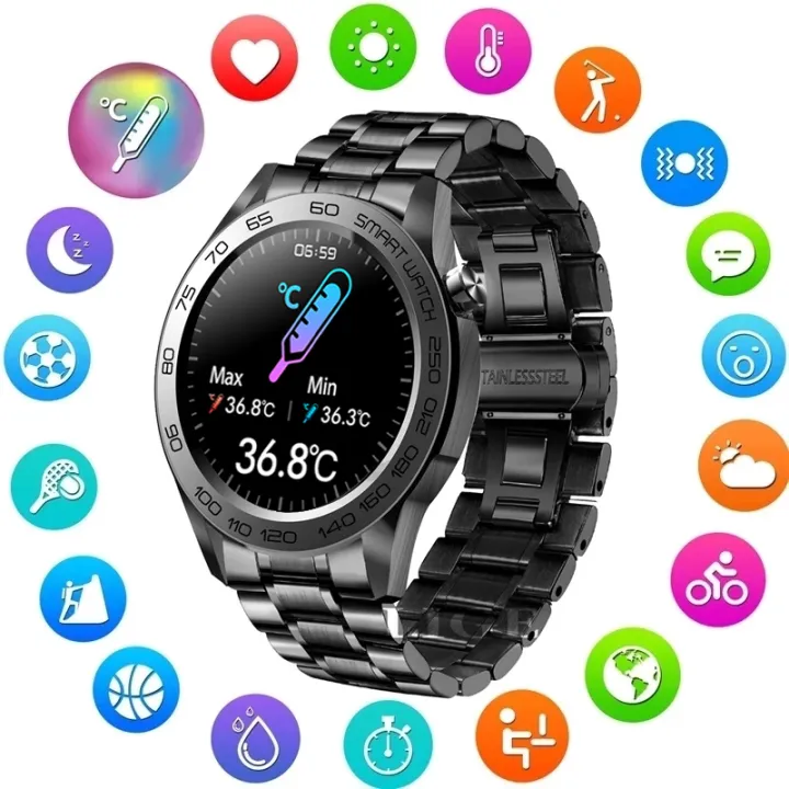 LIGE Smart Watch For Men GPS Sport Track Recording Full Touch Fitness