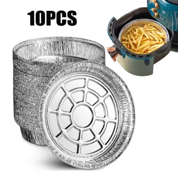 10Pcs 4/6/8inch Air Fryer Disposable Paper Liner Non-Stick Baking