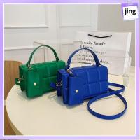 JING แฟชั่นสำหรับผู้หญิง กระเป๋า Crossbody สำหรับผู้หญิง สีทึบทึบ มี5สี กระเป๋ากล่องสี่เหลี่ยมขนาดเล็ก ของใหม่ กระเป๋าเครื่องสำอาง กระเป๋าถือกระเป๋าเดินทางขนาดเล็ก