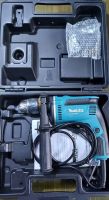 MAKITA M8103KX1B รุ่นใหม่! มาแทน MT817KX1 สว่านกระแทก 13มม. 1/2 นิ้ว พร้อมกล่อง + ดอกสว่านเจาะไม้ เหล็ก อิฐ 9 ตัวชุด เจาะไม้ เจาะปูน เจาะเหล็ก