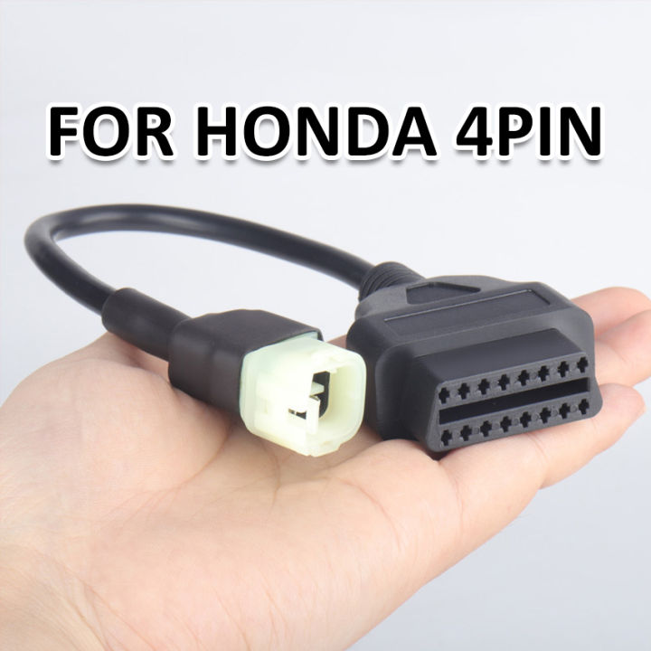OBD2 4 pin diagnostic cable compatible with Honda motorcycles