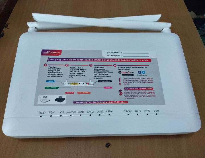 modem router wireless ZTE F670L Lazada Indonesia