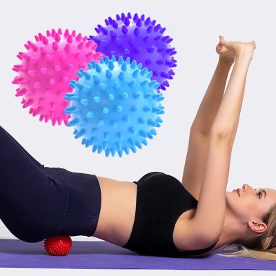 Durable PVC Spiky Massage Ball Sports Fitness Hand Foot massage Muscle relaxation Pain Relief Plantar Fasciitis Reliever Balls