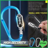 ZTTEBE อลูมิเนียมอัลลอย รหัสผ่าน สากล ชุดล็อค carabiner ล็อคหมวกกันน็อครถยนต์ไฟฟ้า รหัสล็อค3หลัก กุญแจกระเป๋าเดินทาง