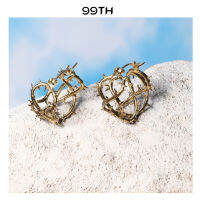 99th Jesus crown of thorns gold color earrings ต่างหูมงกุฏหนามชุบทอง