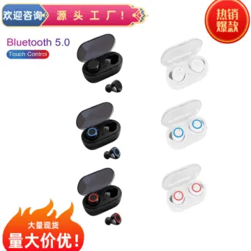 Y50 Bluetooth Earphone Outdoor Sports Wireless Headset 5.0 With Charging  Bin Power Display Touch Control Headphone Earbuds