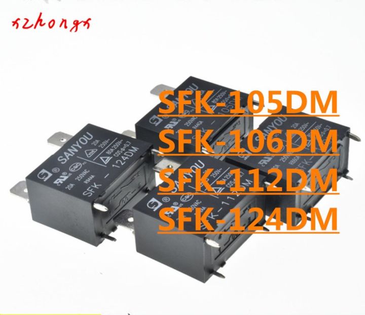 Limited Time Discounts SFK-105DM 5VDC SFK-106DM 6VDC SFK-112DM 12VDC SFK-124DM 24VDC 4PINS 20A Power Relay