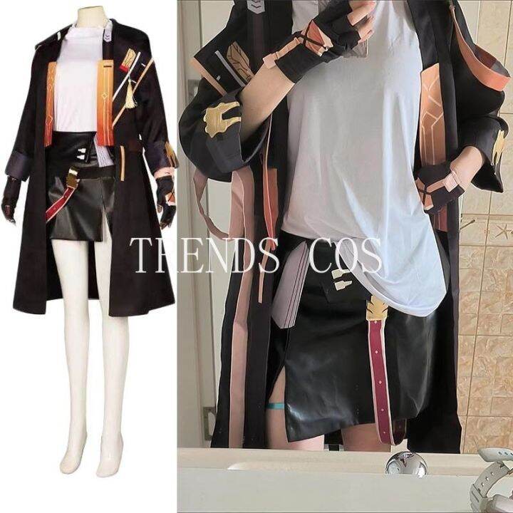 female-trailblazer-cosplay-anime-honkai-star-rail-costume-suit-fancy-dress-big-size-trailblazer-trench-outfit-wig-for-comic-con