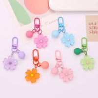 【CW】☌  New Car Keychain Pendant Baking Paint Accessories Colorful Resin Headset Decoration