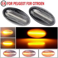 2pcs Led Dynamic Turn Signal Side Marker Light Sequential Blinker Lamp For Peugeot 307 206 407 107 607 1007 Partner Expert