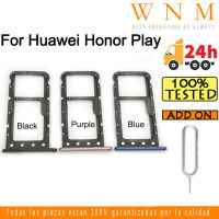 ถาดใส่ซิมการ์ด Huawei Honor Play สำหรับ Honor Play ที่ใส่ซิมช่องเสียบบัตรตัวอ่านกระเป๋าเก็บบัตรช่อง SD ส่วนอะไหล่อะแดปเตอร์