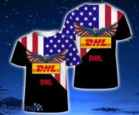 Flag 3D All Over Printed Dhl 3D T-Shirt For Men And Women