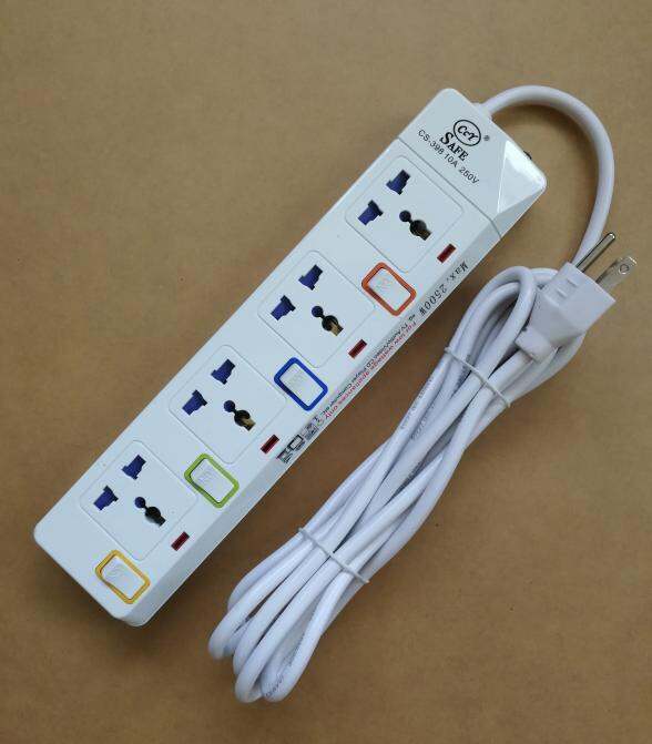 extension cord 3m 4outlet w/swicth&light cs398 Lazada PH