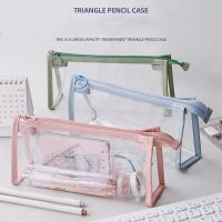 【CC】❣✳  Transparent Morandi Color Frame Storage for Stationery School A6645