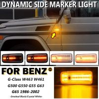 2PCS LED Dynamic Side Marker Repeater Light Turn Signal For Mercedes Benz G Class W463 W461 G500 G550 G55 G63 G65 1986-2002