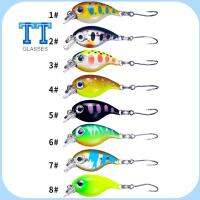 TT GLASSES 2pcs Wobblers crankbaits เหยื่อตกปลาขนาดเล็ก การสั่นสะเทือน ตะขอสามชั้น เหยื่อจมวิบ ร้อนแรงมาก รอกสปินเนอร์ เหยื่อล่อตกปลา อุปกรณ์ตกปลาสำหรับตกปลา