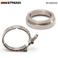 Hot K T304 GT45 EPMAN เทอร์โบสแตนเลส V-Band/เทอร์โบชาร์จเจอร์ Downpipe Clamp + EP-VKGGT45แปลน