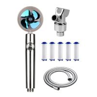 High Pressure Fan Shower Heads,Adjustable Water Pressure with Filter&amp;Pause Switch,Handheld Turbocharg Shower Head