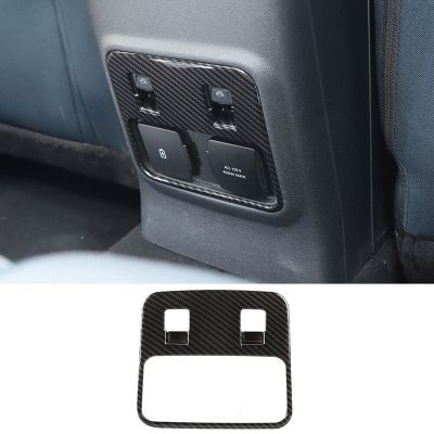 Rear Window Switch Button Panel Cover Trim for Ford Bronco 2021-2023 Accessories ABS Carbon Fiber